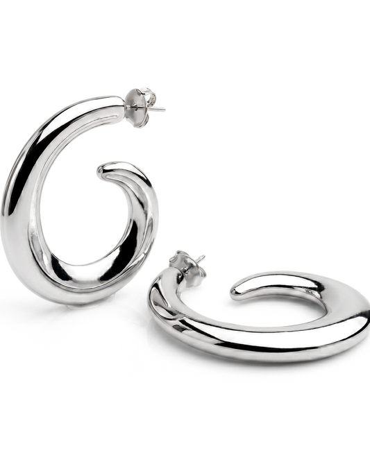 Noemie Loop Dangle Drop Earrings Gold-1
