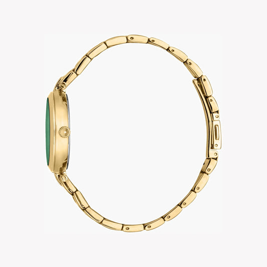 Just Cavalli Women's Gold Stainless Steel Watch, Green Dial | Jc1l241m0065-1