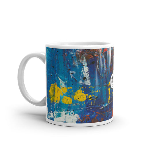 Glossy white ceramic coffee mug by Aysire, microwave safe finish, perfect for hot beverages. New arrivals ceramic mug.
