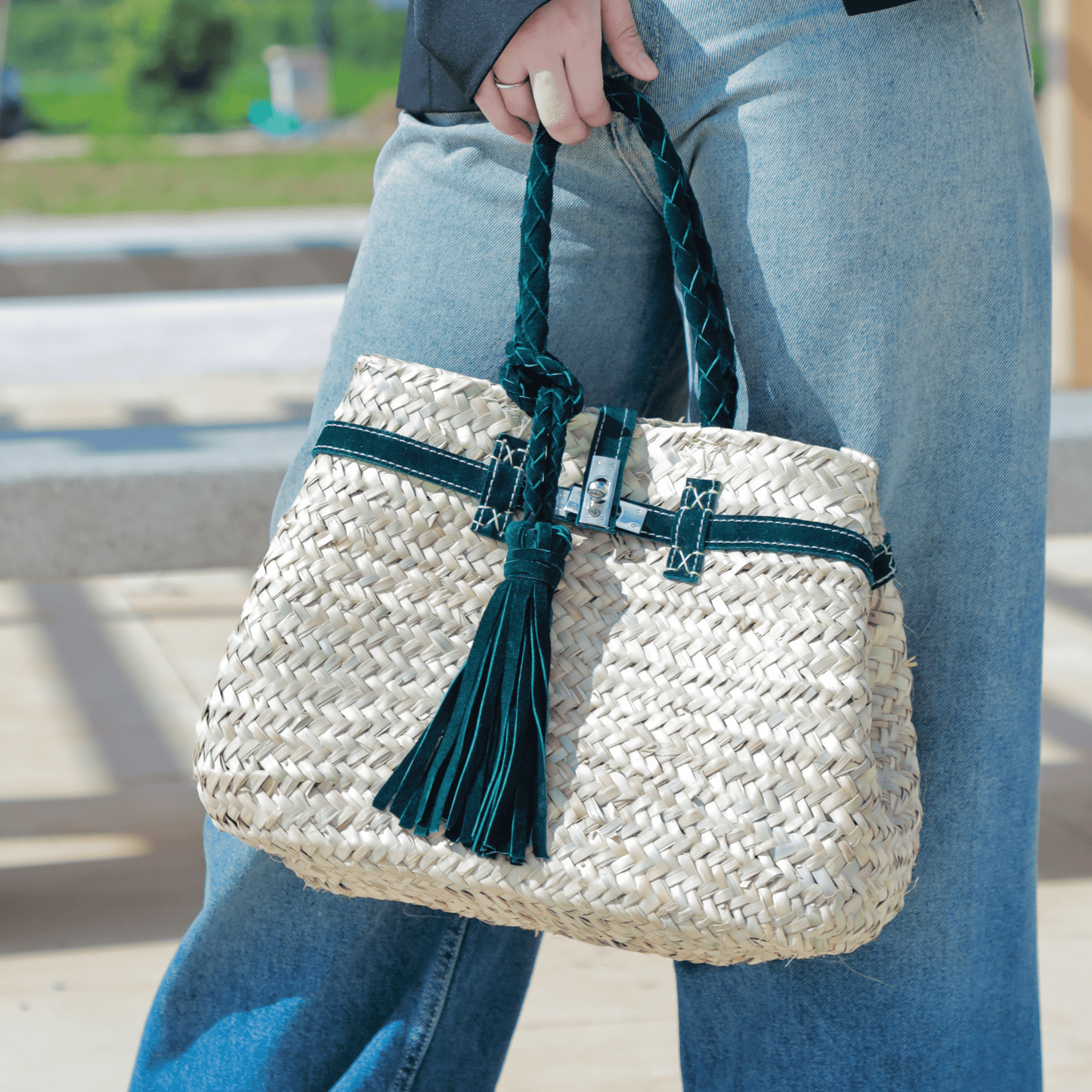 Handbag Wicker Hermen-8
