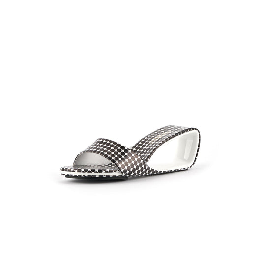 Hollow Low Heel Slip-On Mules-1