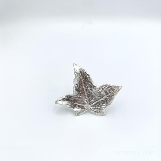 Ivy Flower Ring: Nature Inspired, Adjustable or Fixed - Gold Plated Brass-1