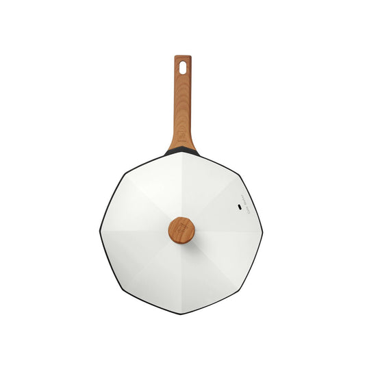Italiano Octagonal 30cm White Non-stick Wok Pan - The Epitome of Culinary Excellence-1