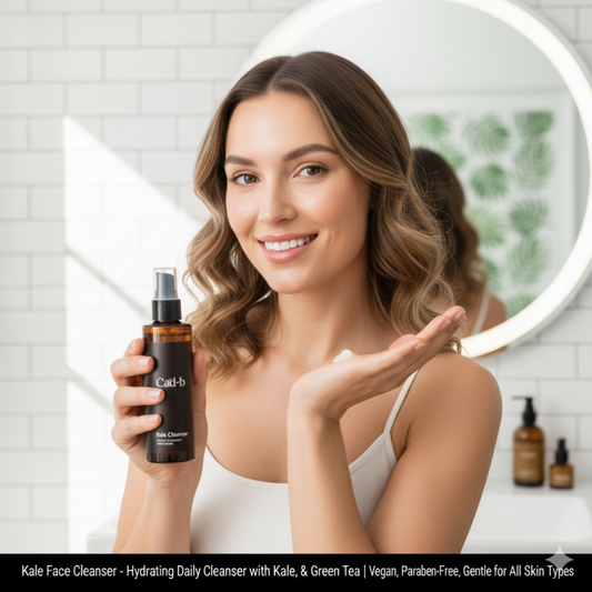 Kale Face Cleanser – Hydrating Daily Cleanser with Kale, Aloe & Green Tea | Vegan, Paraben-Free, Gentle for All Skin Types