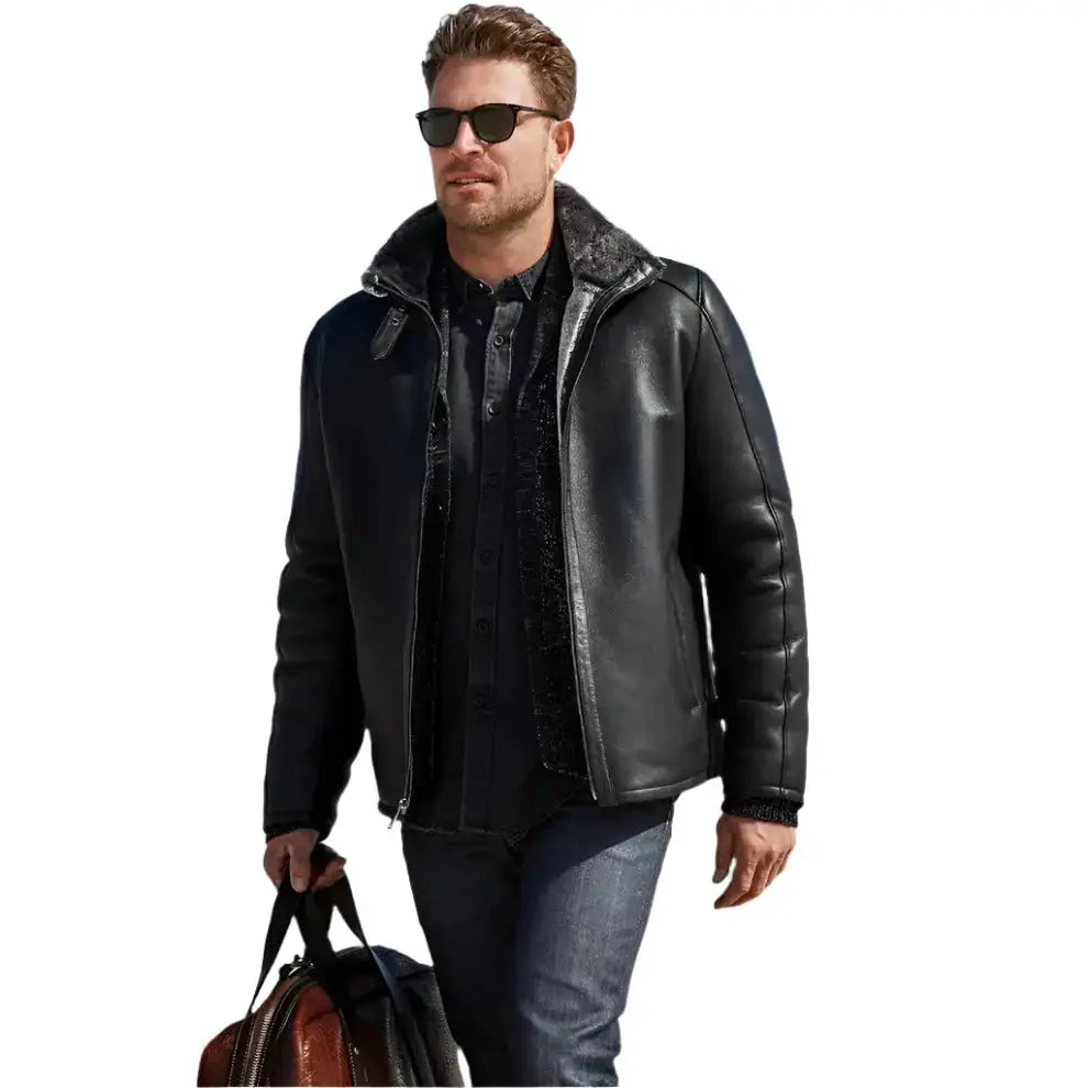 Men’s Lance Shearling Sheepskin Jacket-4