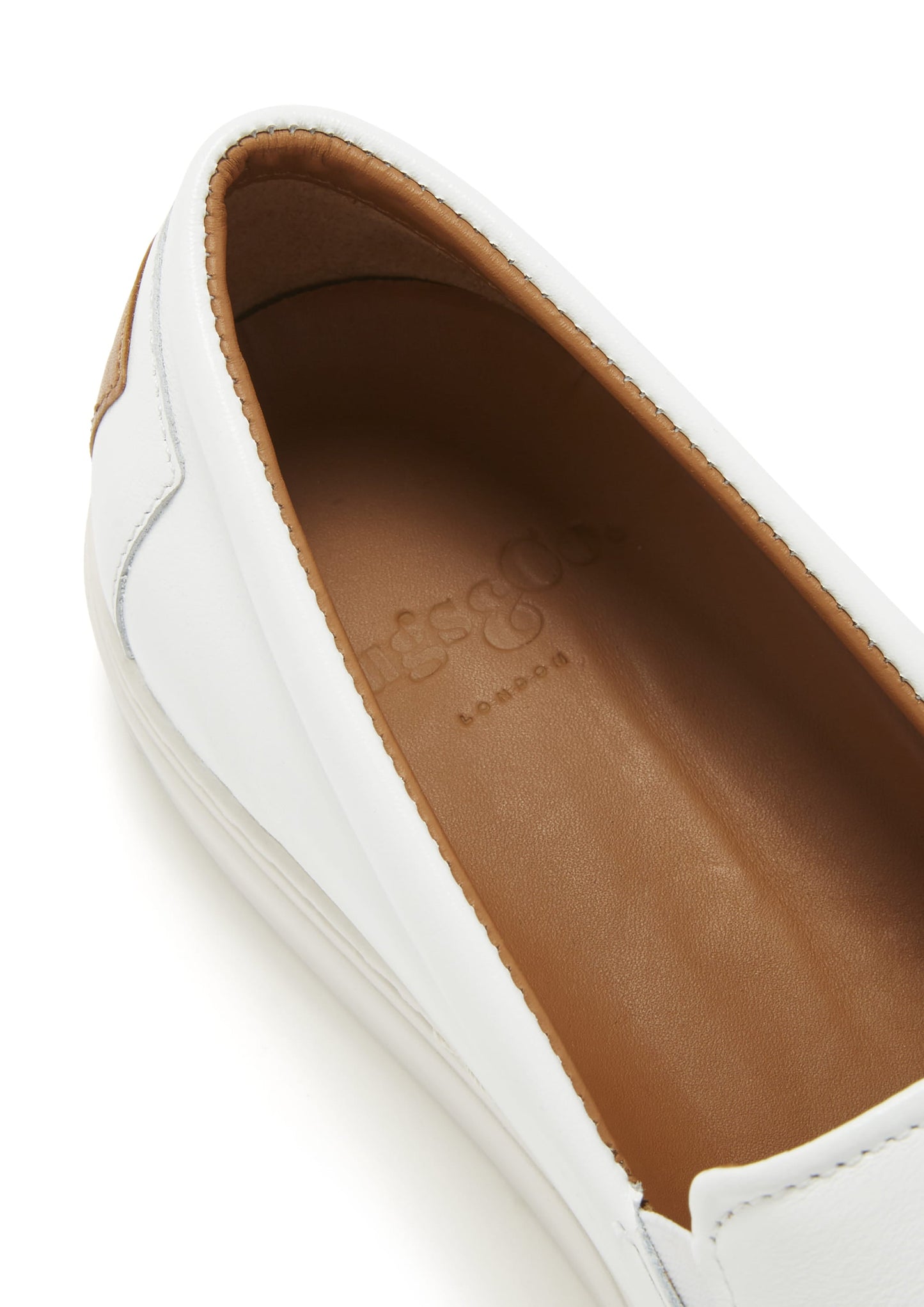 Slip-on Sneakers, white leather-4