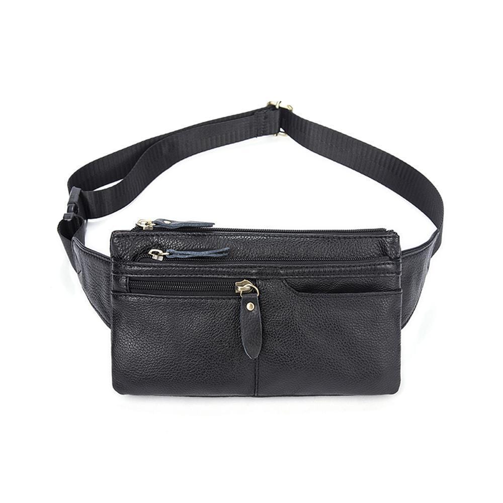 Rossie Viren Vintage Calfskin Leather Waist Bag,Fanny Pack,Belt Bag-5