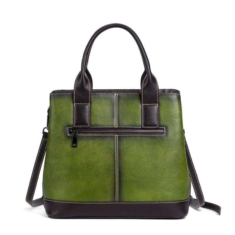 Rossie Viren Women's Women Leather Handbag Purse Top Handle Crossbody Bag Leather Tote Shoulder Bag-4