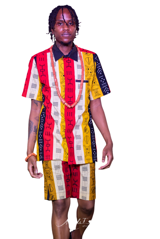 African Fashion Ankara Shirt & Top African Print (Adrika)-1