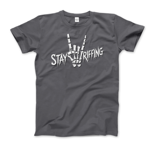 Stay Riffing Rock'n Roll Skull t-shirt-0