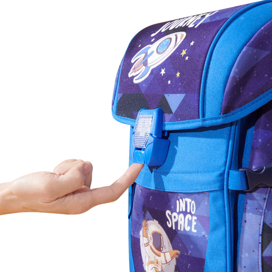 Sunveno kids school backpack with spine protection and load reduction features, designed for comfortable, ergonomic carrying.