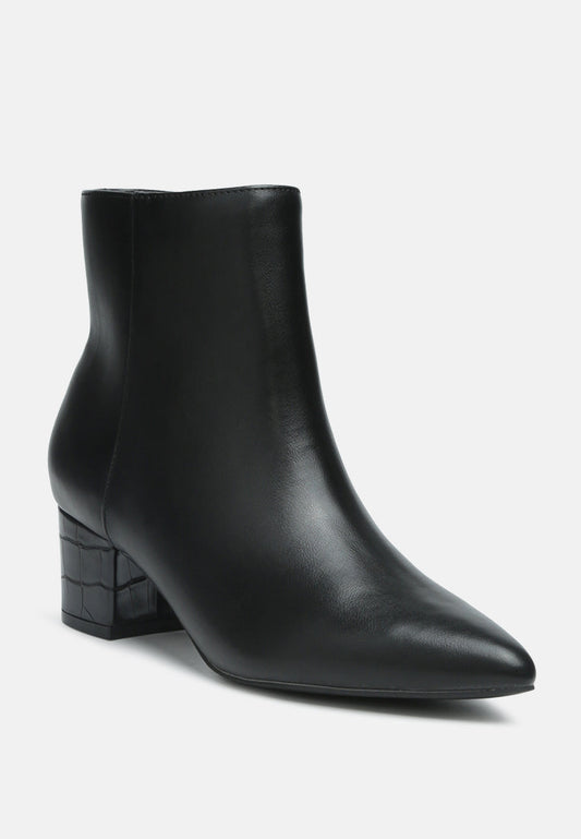 Thalia Pointed Toe Ankle Boots-1