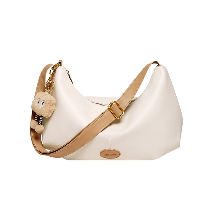 Uptown Soft Leather Hobo Shoulder Crossbody Bag-5
