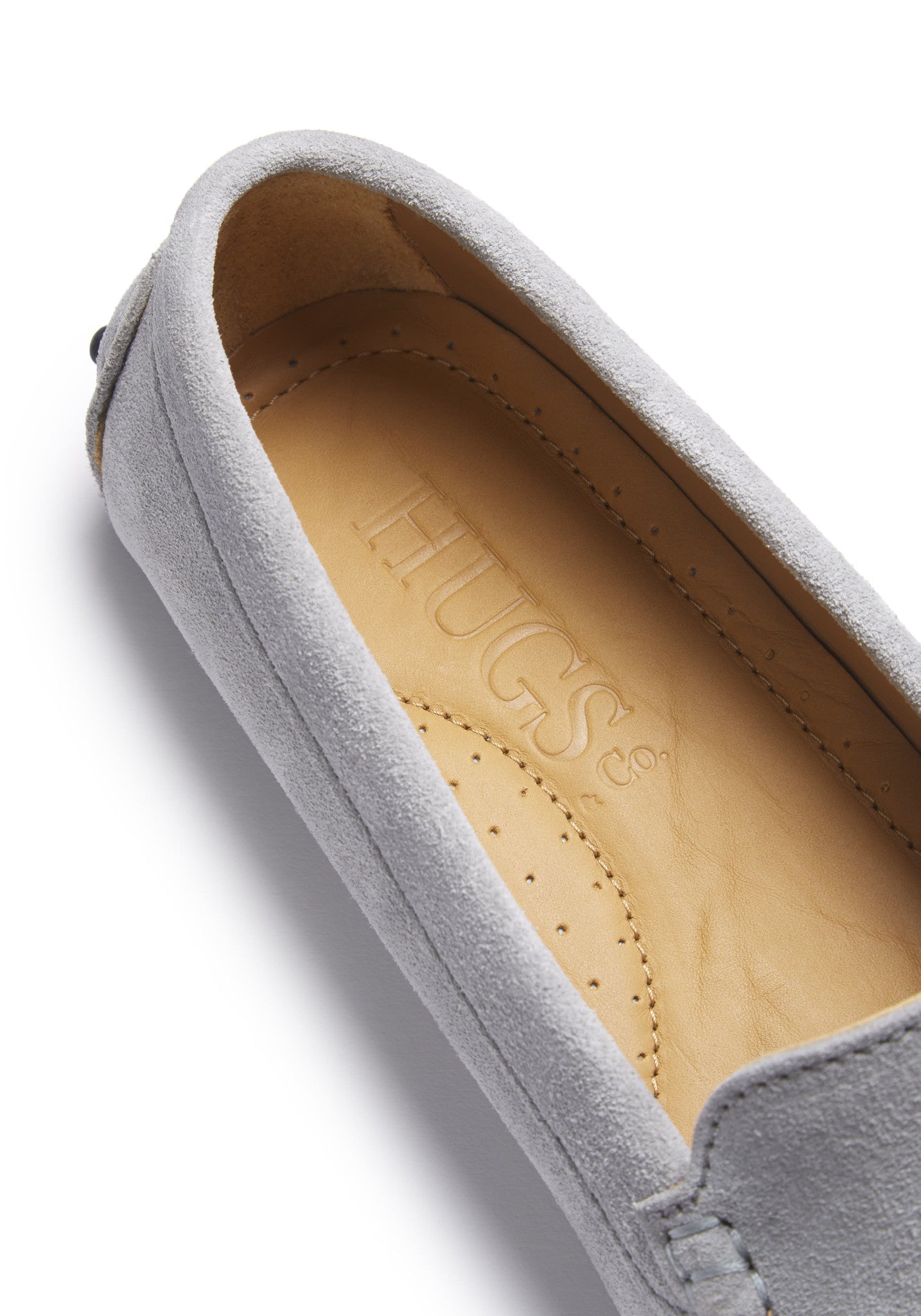 Women's Tasselled Driving Loafers, dove grey suede-4