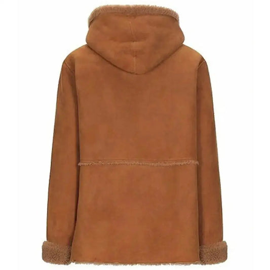 Women’s RAF B3 Bomber Shearling Leather Jacket-1