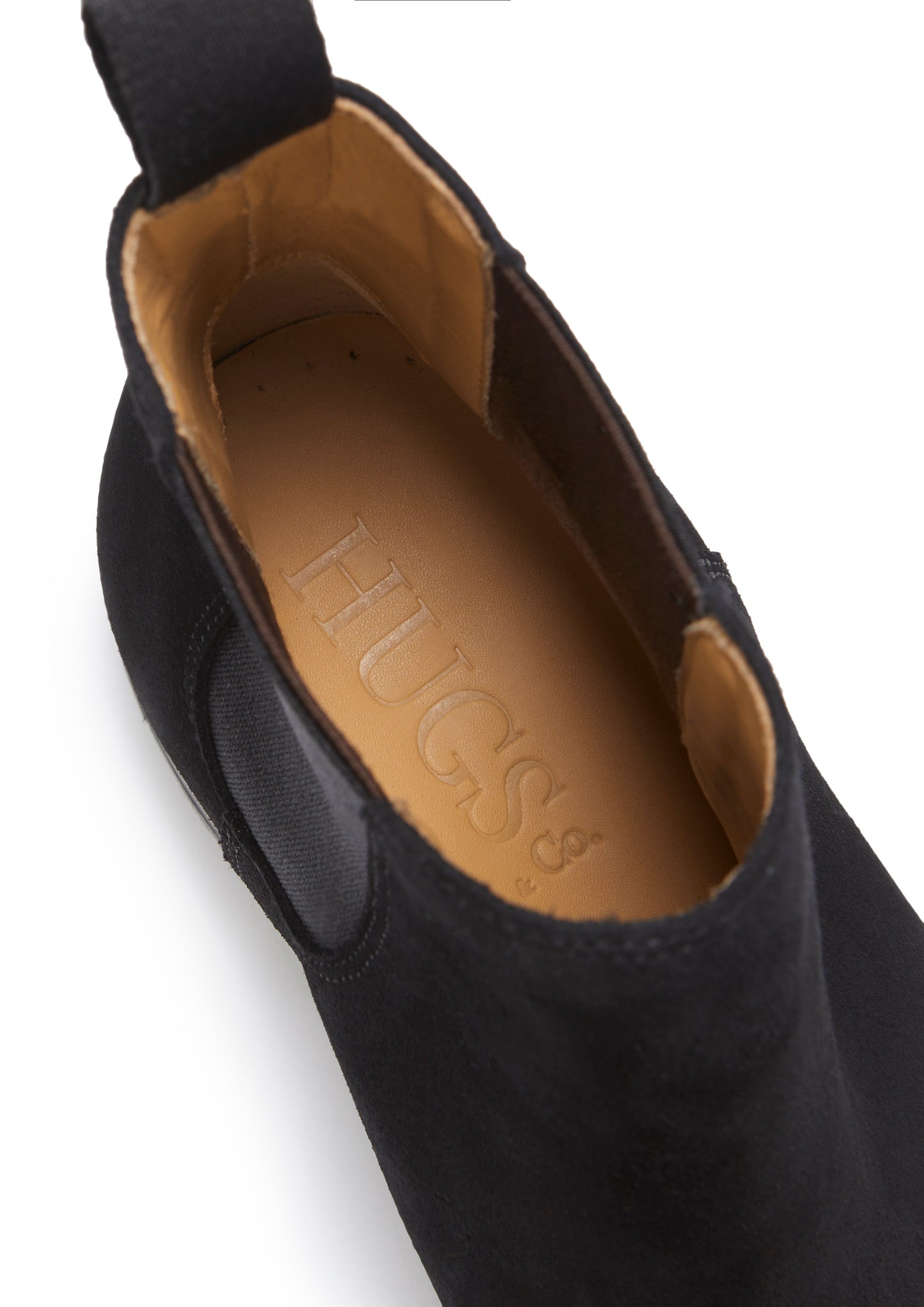 Women's Black Suede Chelsea Boots, Welted Leather Sole-4