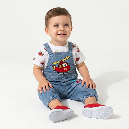 Denim Series – Little Pilot Baby Set-1