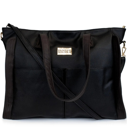 Rose Vegan Leather Weekender Tote Bag-1
