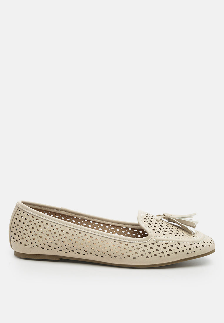 Feet Nest Perforated Microfiber Loafer-5