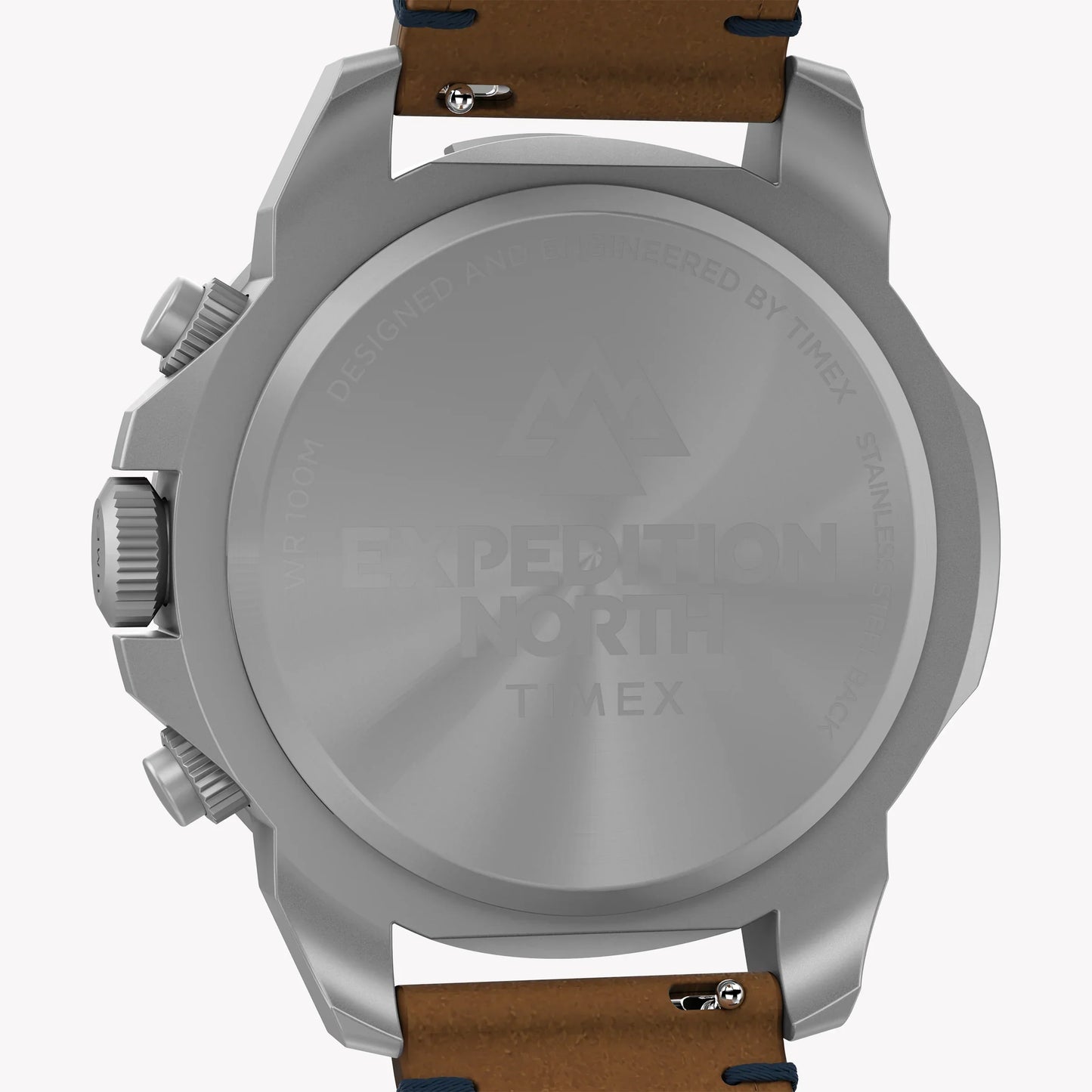 Timex Men's Eco-Friendly Tan Leather Watch, Silver Case | Tw2u20200-3
