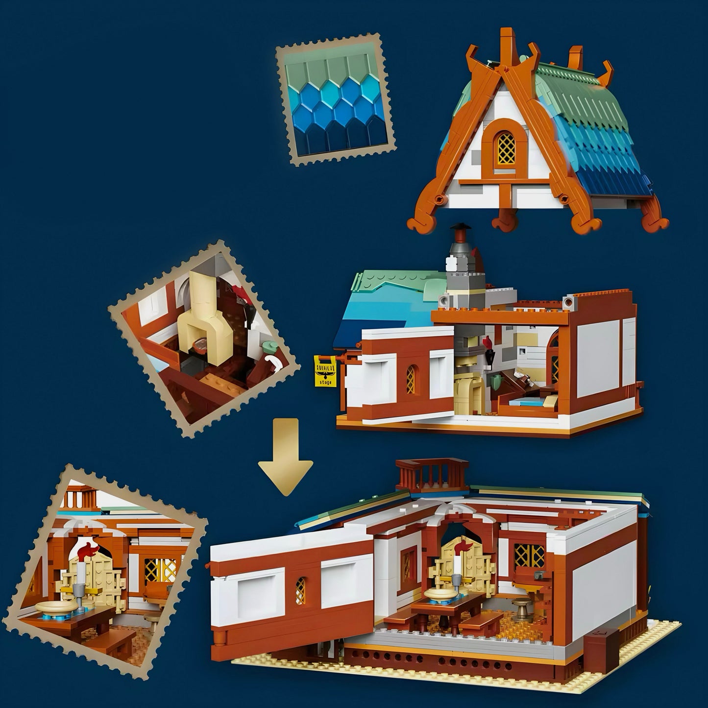 Medieval Post Station | 1769pcs-2
