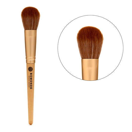 Vegan Medium Powder Makeup Brush | Soft Setting Perfection in Eco Hessian Bag