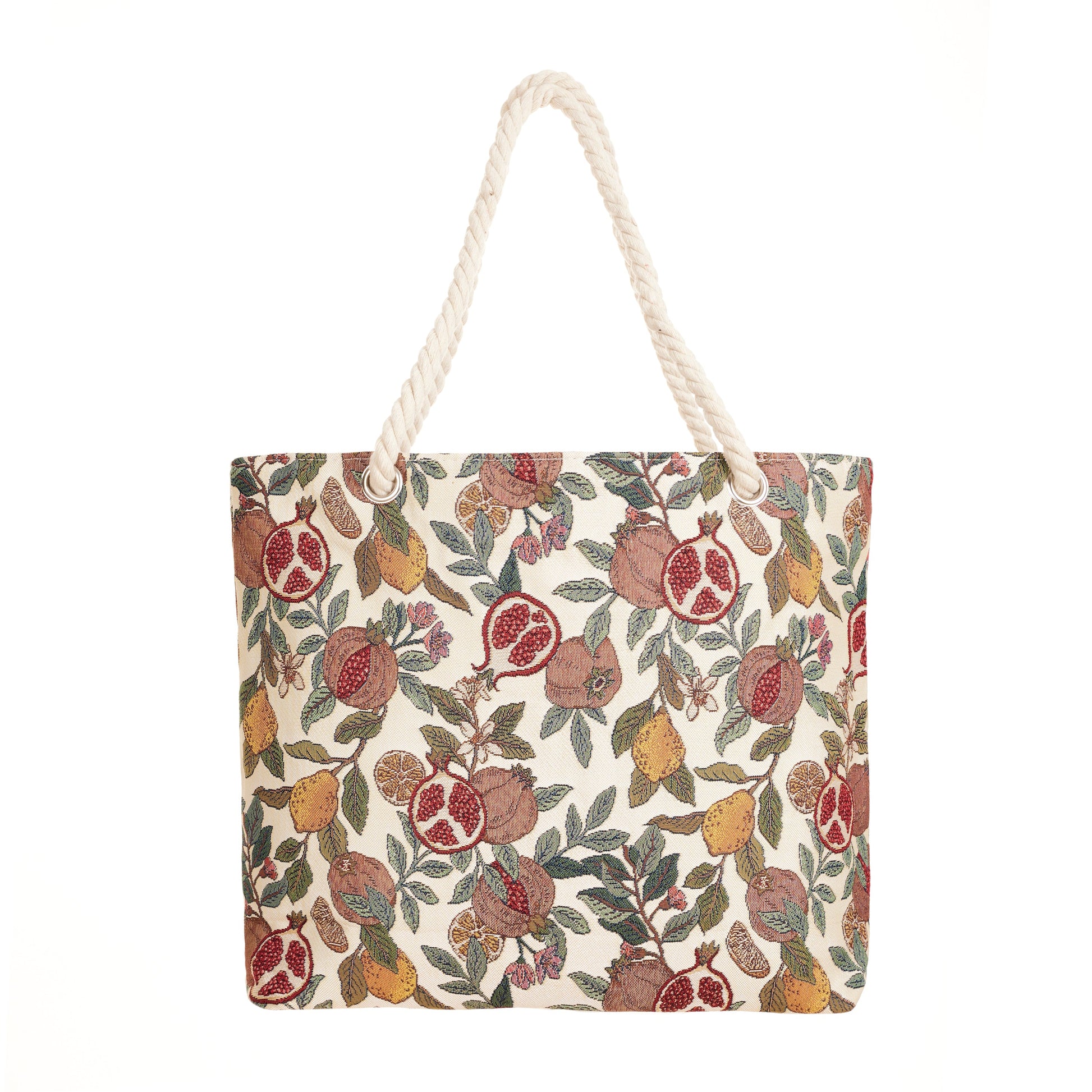 Pomegranate & Lemon - Rope Tote-0