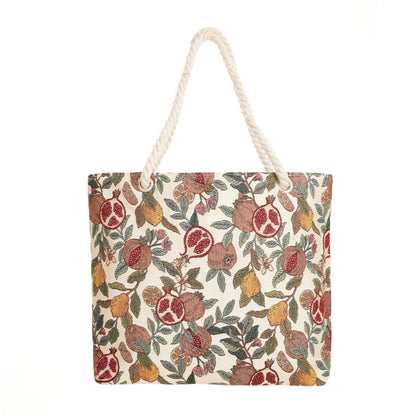 Pomegranate & Lemon - Rope Tote-0