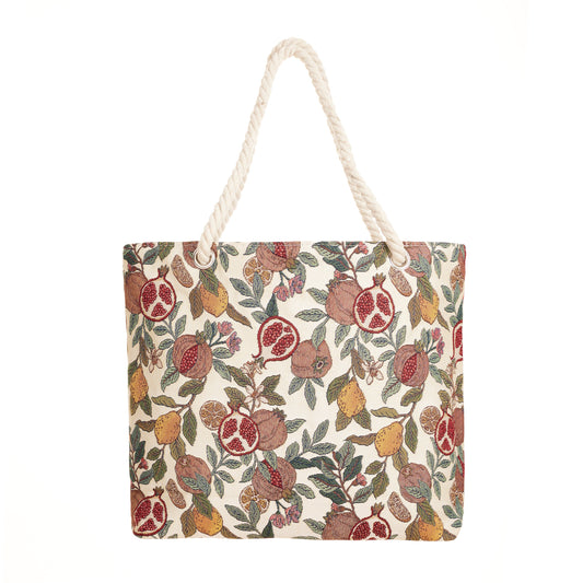 Pomegranate & Lemon - Rope Tote-0