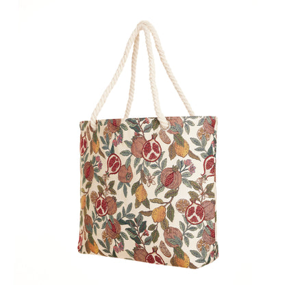 Pomegranate & Lemon - Rope Tote-1