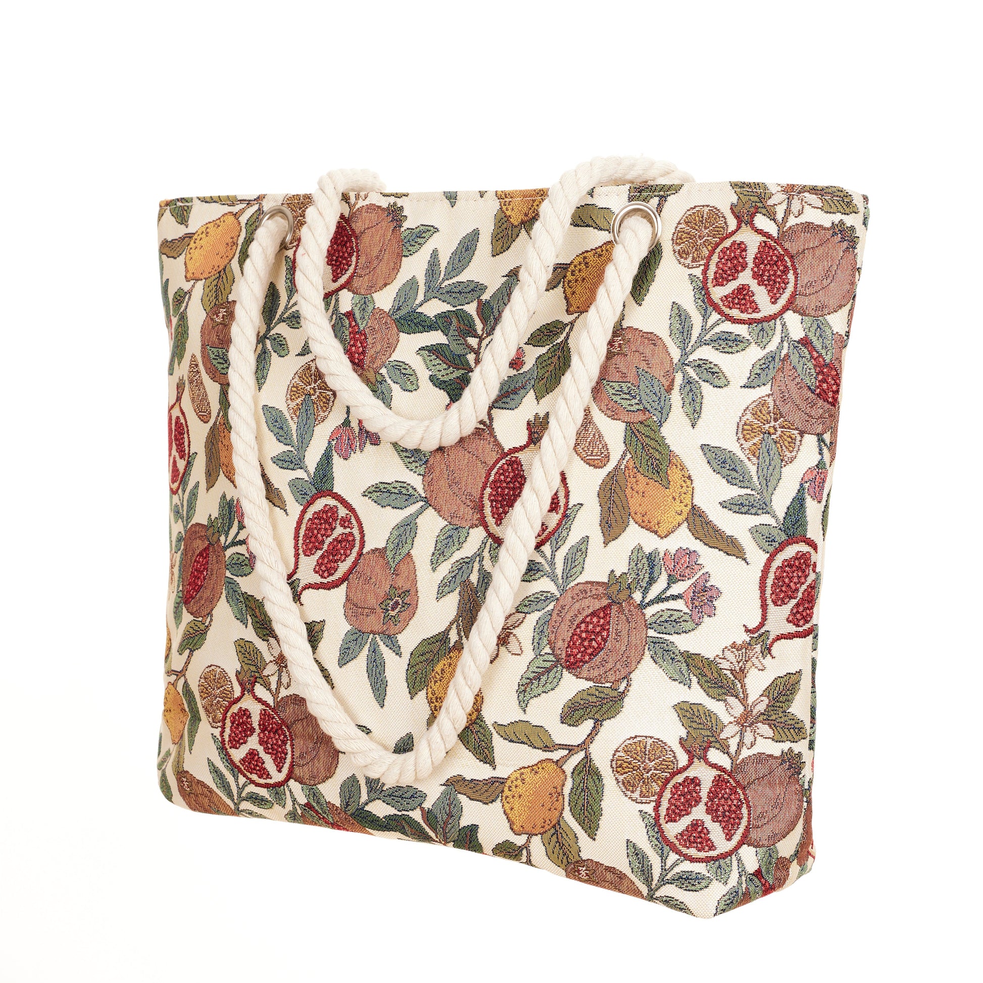 Pomegranate & Lemon - Rope Tote-2
