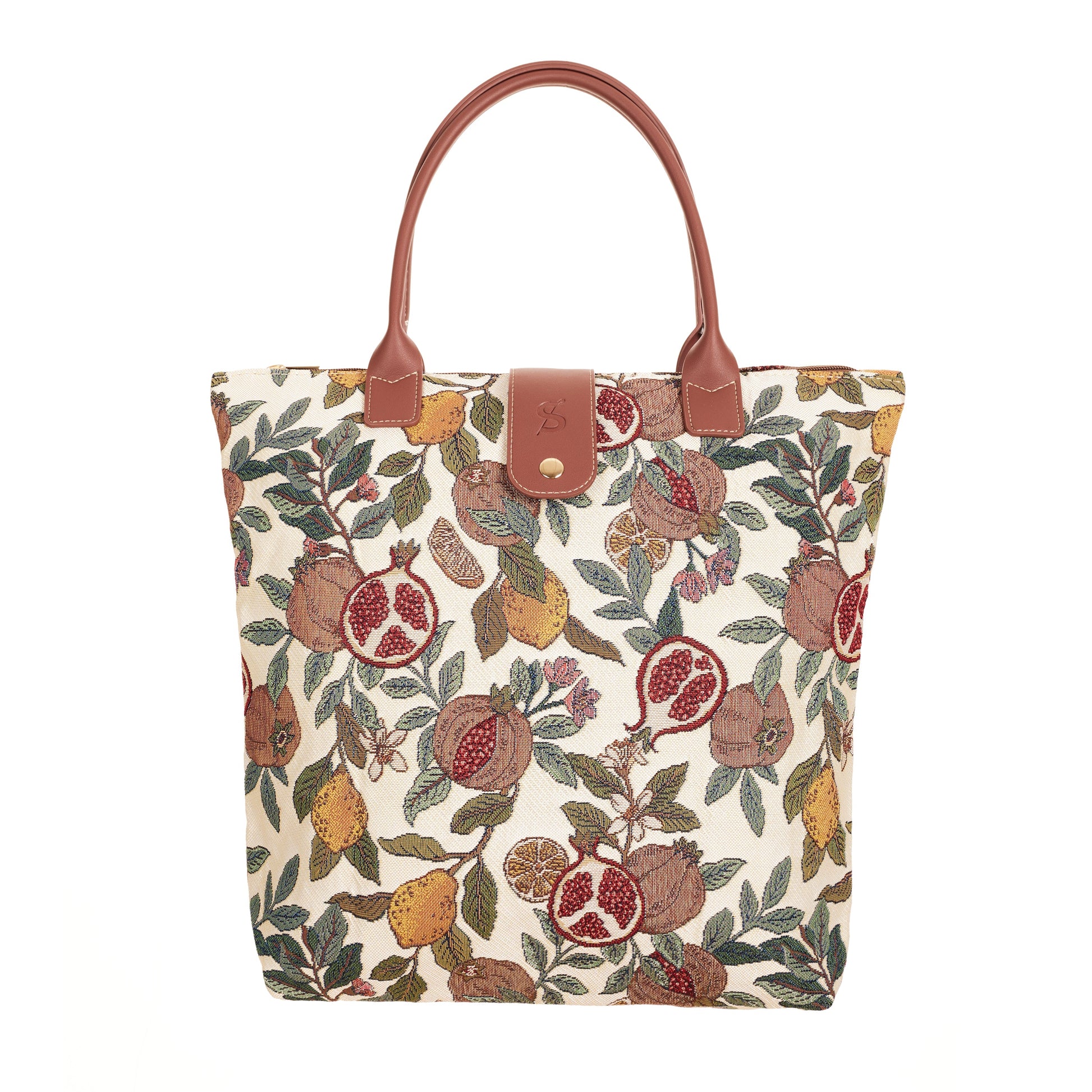 Pomegranate & Lemon - Folding Bag-0