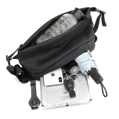Fanny Pack for Women Men Crossbody Bag with 4-Zipper Pockets, Large Capacity & Water Resistant Fashion Bum Bags for Hiking Running Travel Cycling-4
