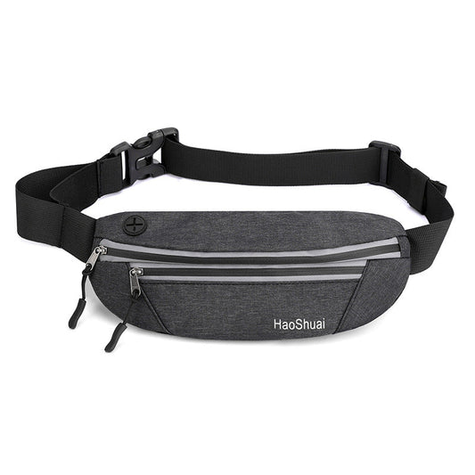 Running Belt Bag - No-Bounce Fitness Belt with Zipper Pocket, Secure Holder for Phone & Keys-0