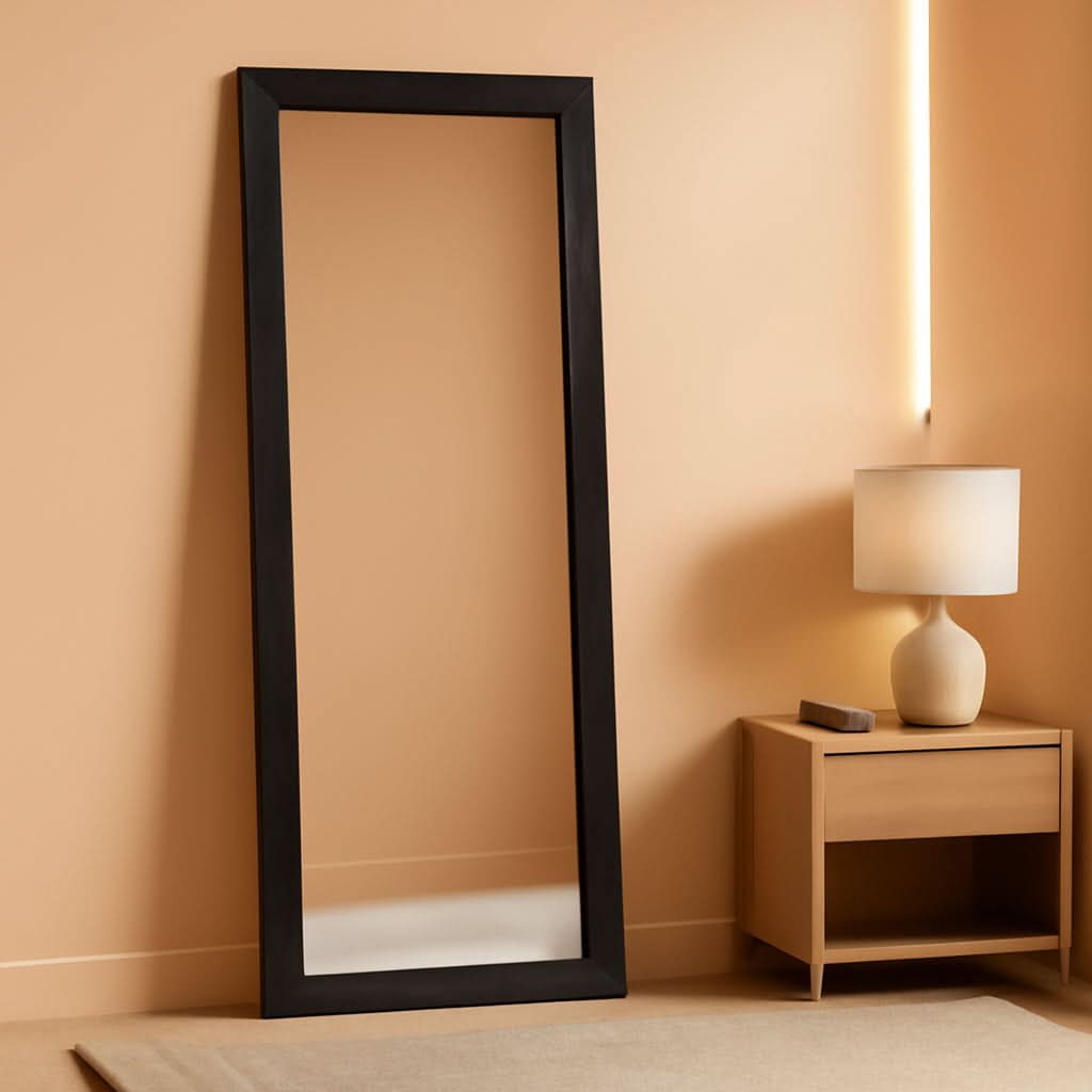 Full Length Mirror 65 By 24 Inch Black Home Decor Accent-0