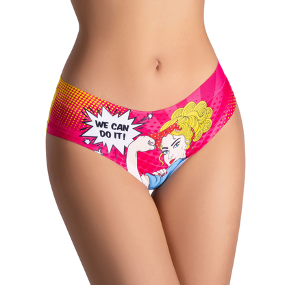 Memème Women’s Ultra-Comfortable COMICS - Strong Girl - Panties | Breathable Cotton Crotch, Stretchy Fit, No Elastic Bands (Copy)-0