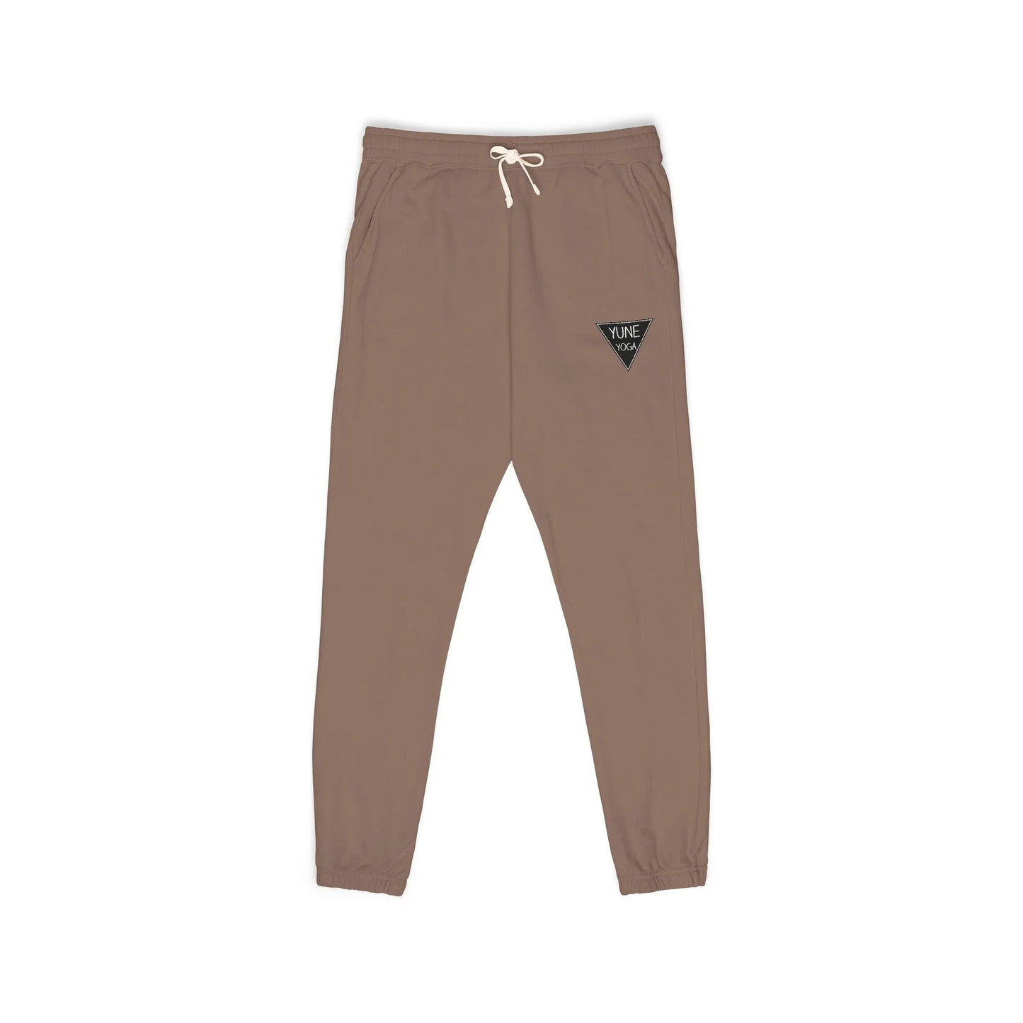 Fleece Sweatpants — Relaxed Garment-Dyed Joggers with Small Chest Triangle Logo-3