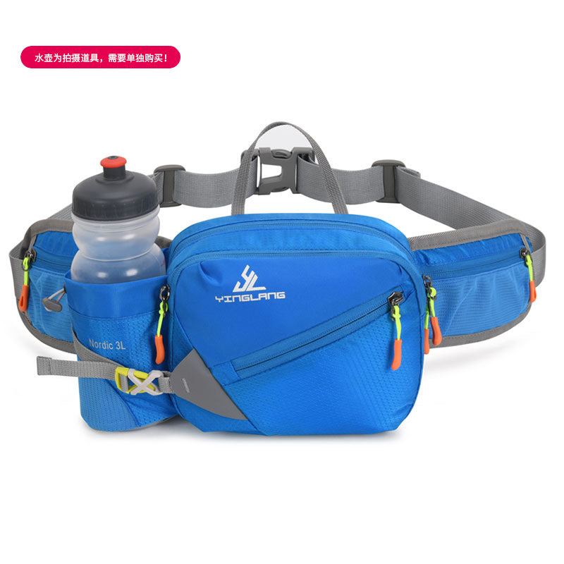Wautton Outdoor Fanny Pack Bum Bag Big Campacity Water Resistant Nylon with Water Bottle Holder-4