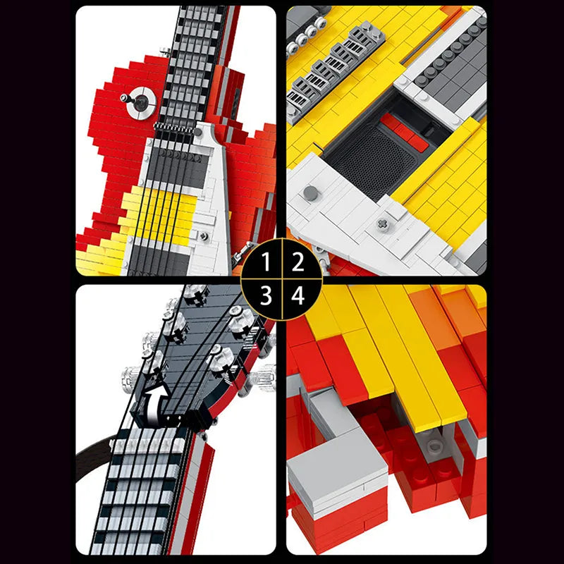 1:1 Scale Electric Guitar 2501pcs-3