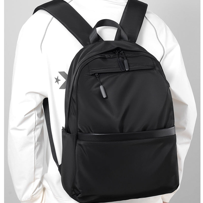 Premium Waterproof High-Density Nylon Backpack for Men & Women | Durable, Fashionable & Lightweight Urban Travel Bag | Black Laptop Backpack for Work, School & Daily Commute | Perfect for Urban Exploration & Minimalist Design Lover-0