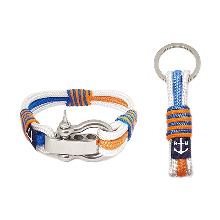 Jolly Roger Nautical Bracelet and Keychain-0