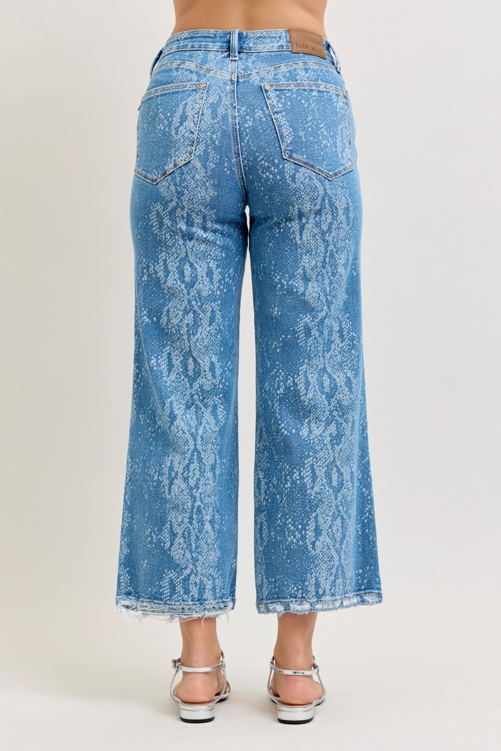 Judy Blue High Rise Ankle Wide Leg Jeans-3