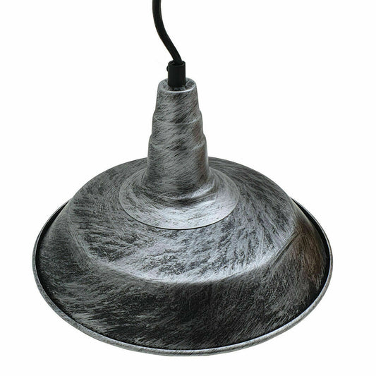 Metal Dome Ceiling Light Shade Versatile Décor Silver ~3721