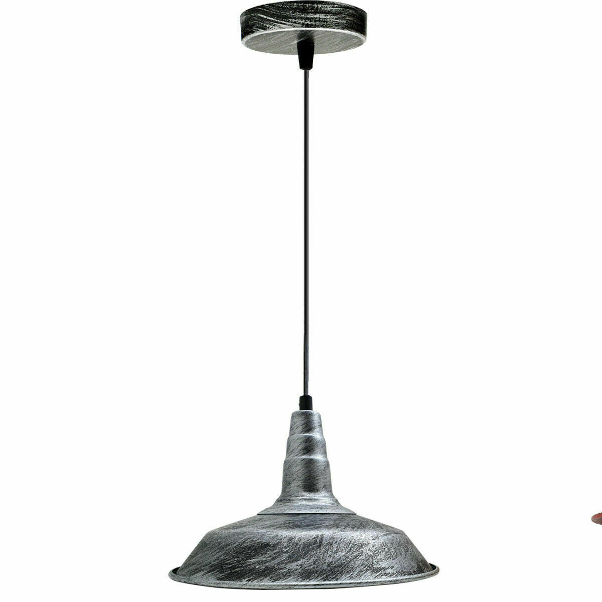 Metal Dome Ceiling Light Shade Versatile Décor Silver ~3721