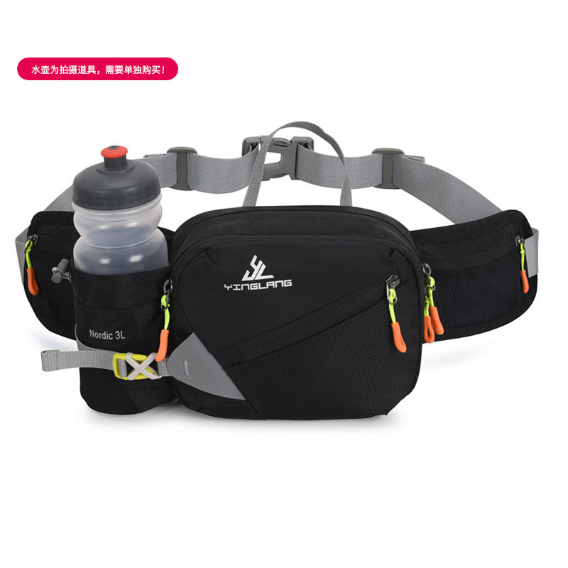 Wautton Outdoor Fanny Pack Bum Bag Big Campacity Water Resistant Nylon with Water Bottle Holder-5