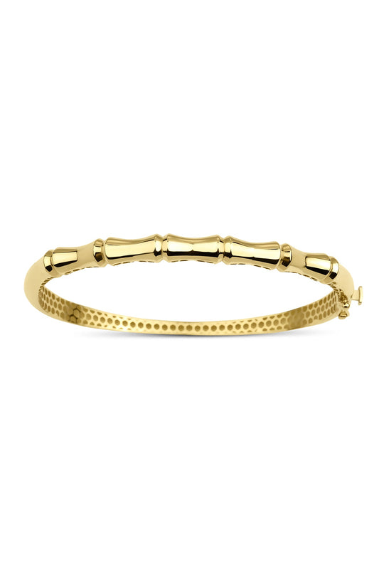 14ct Gold Bamboo Bracelet-0
