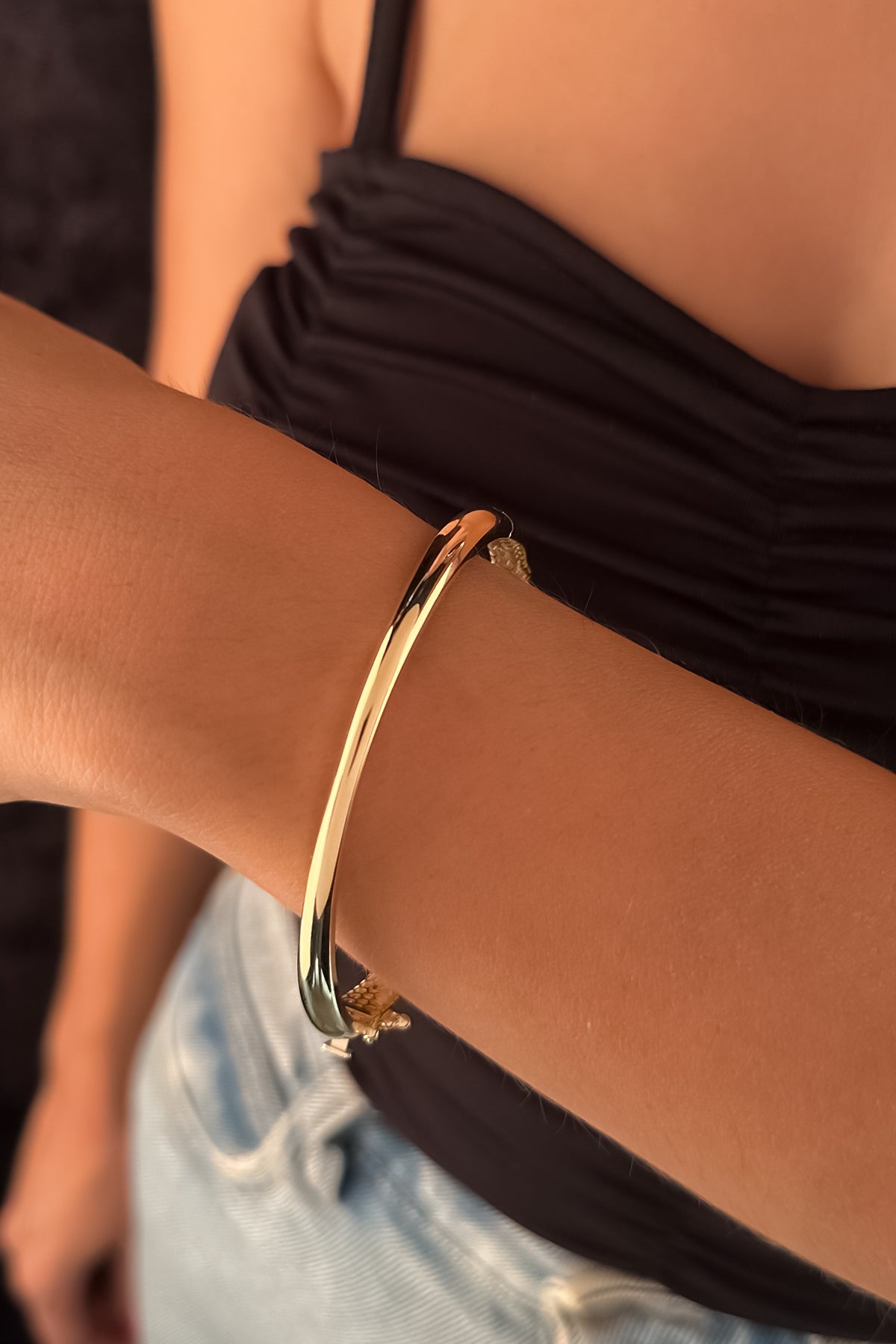 14ct Gold Bamboo Bracelet-3