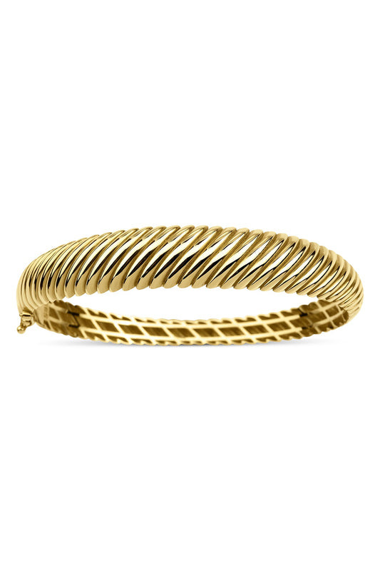 14ct Gold Croissant Cuff Bracelet-0