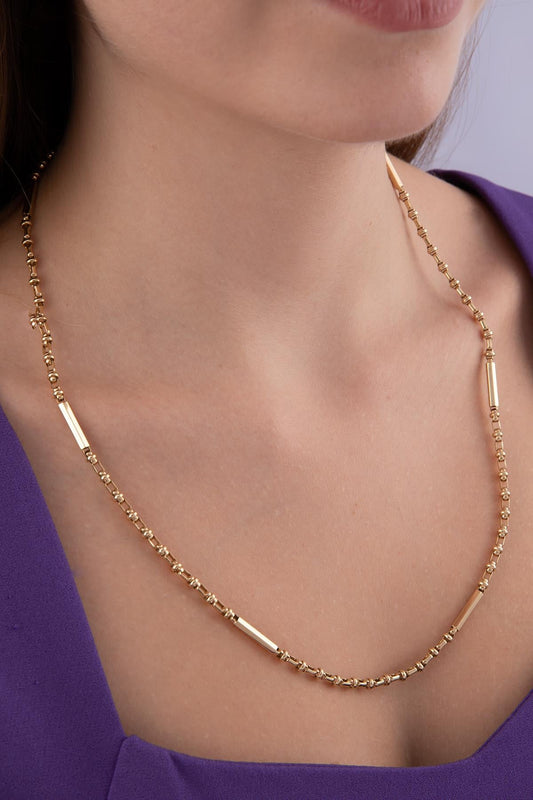 14ct Gold Essence Roller Chain-0
