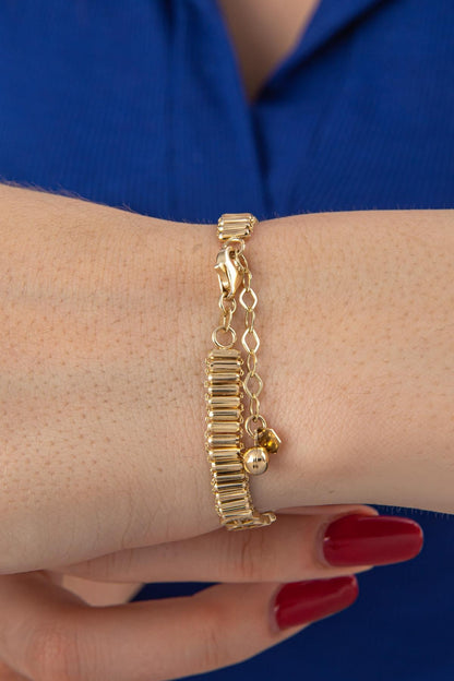 14ct Gold Violet Bracelet-3